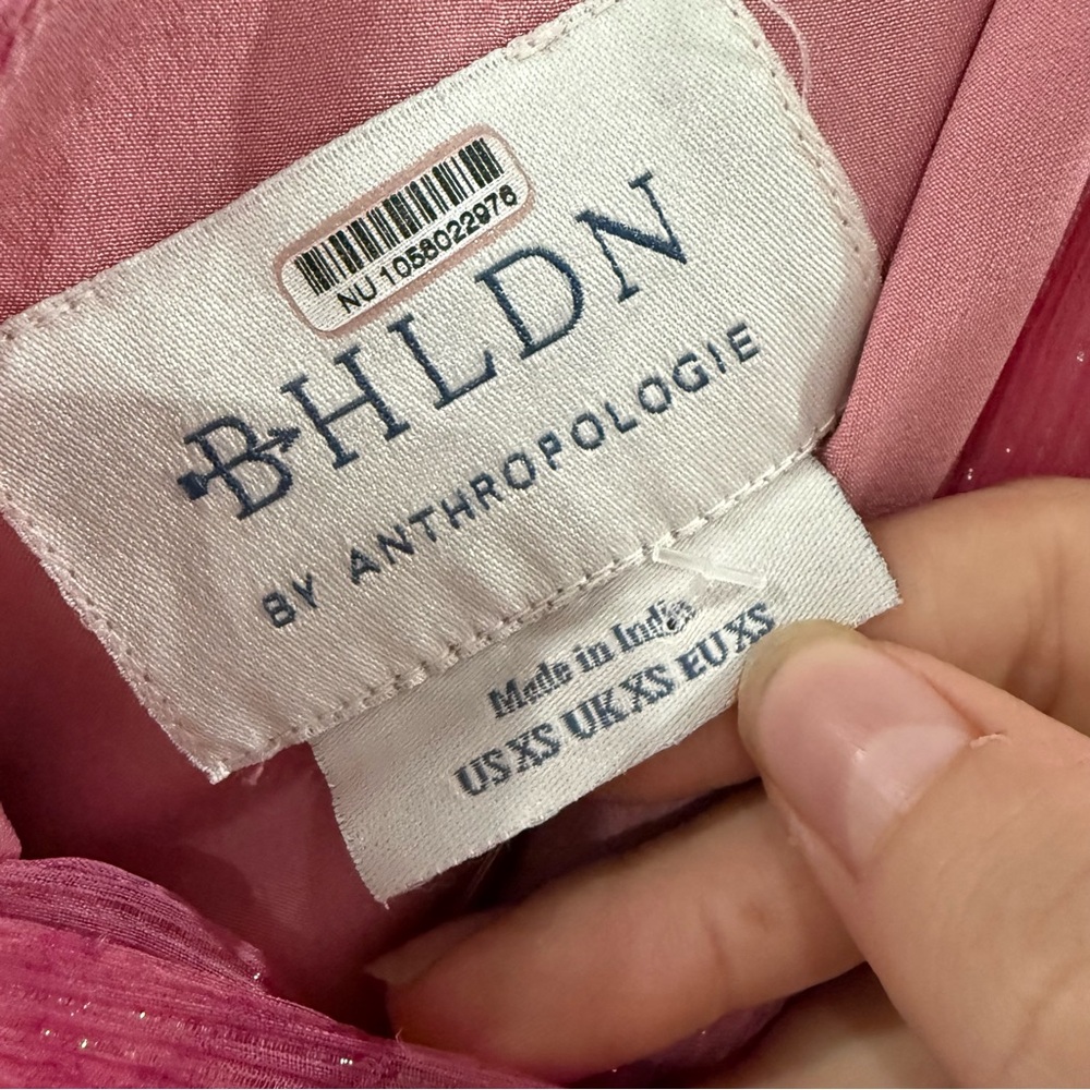 BHLDN Dress Iris One Shoulder Cutout in Pink Floral - Picture 5 of 9